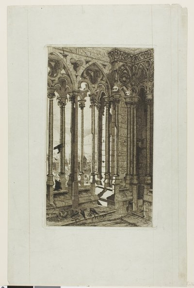 The Gallery of Notre-Dame, Paris by Edmond Gosselin