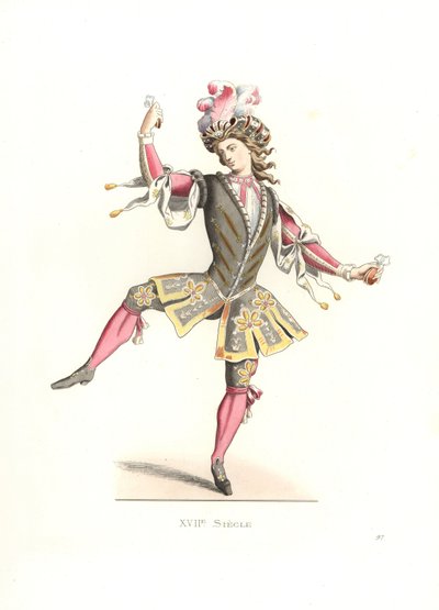 French Man in Ballet Costume by Edmond Lechevallier Chevignard