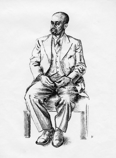 Bedjironde Tecle Hawariate, Ethiopian Statesman, 1935 by Edmond Xavier Kapp