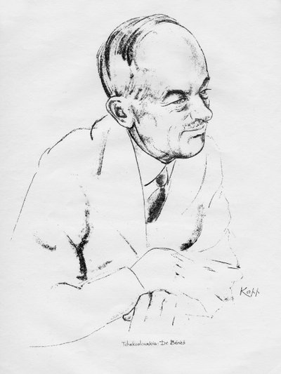 Dr Edvard Benes by Edmond Xavier Kapp