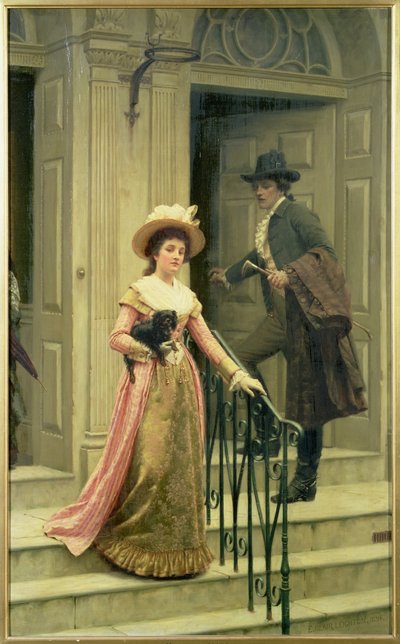 My Next-Door Neighbour, 1894 by Edmund Blair Leighton