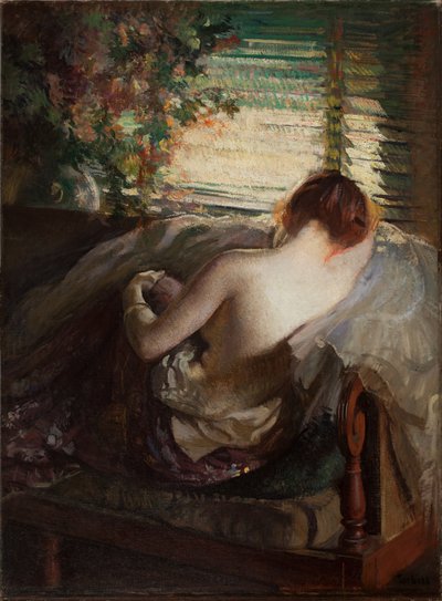 The Venetian Blind by Edmund Charles Tarbell