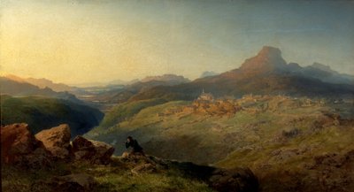 Town and Vale of Ffestiniog, Wales by Edmund John Niemann