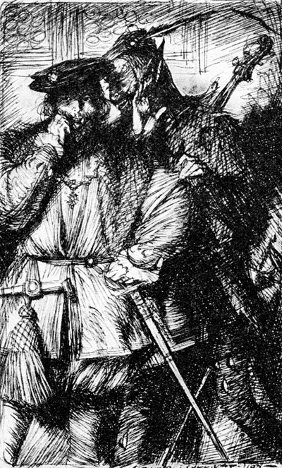 Mephistopheles and Faust by Edmund Joseph Sullivan