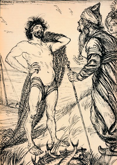 The Happy Man Found, 1918 by Edmund Joseph Sullivan