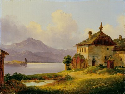 House by the Lake in Salzkammergut by Edmund Mahlknecht