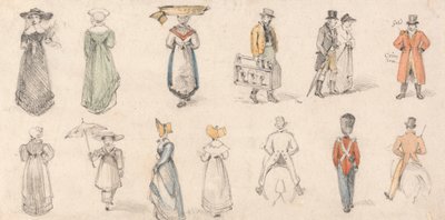 Studies of Figures: Women, Tradespeople, etc. by Edmund Thomas Parris