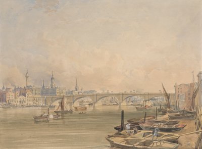 A View of London Bridge by Edmund Walker
