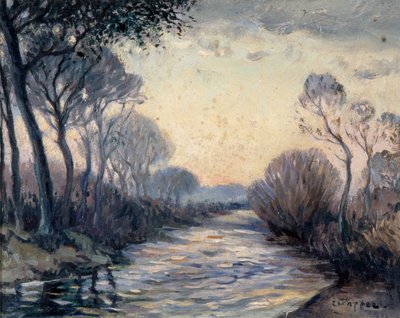 River Cagnes by Edouard Chappel