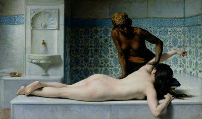 The Massage, 1883 by Edouard Debat Ponsan