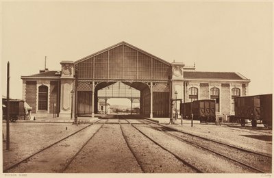 Toulon, Train Station by Edouard Denis Baldus