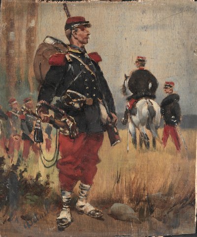 Soldiers by Jean Baptiste Edouard Detaille