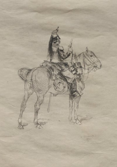 The Cavalryman by Jean Baptiste Edouard Detaille