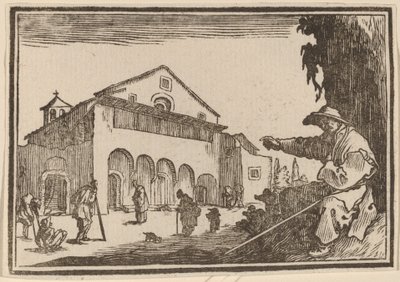Almshouse by Edouard Eckman after Jacques Callot