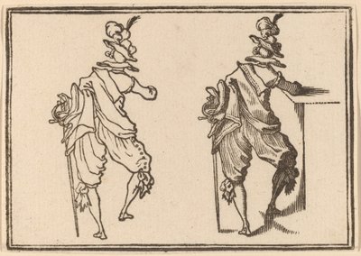 Man with Sword by Edouard Eckman after Jacques Callot