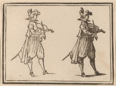 Violinist by Edouard Eckman after Jacques Callot