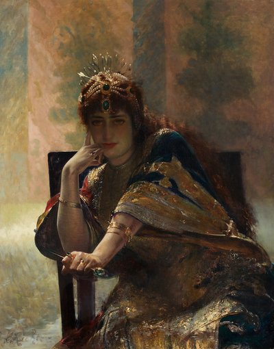 Oriental Woman by Edouard Frederic Wilhelm Richter