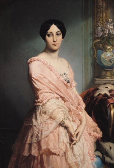 Portrait of Madame F, 1850-51 by Edouard Louis Dubufe
