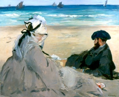 At the Beach, 1873 by Édouard Manet