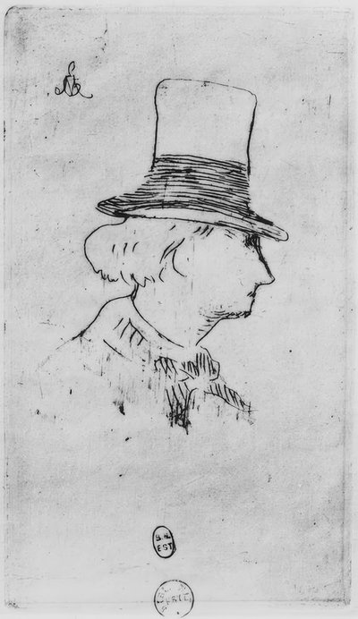 Baudelaire with Hat by Édouard Manet
