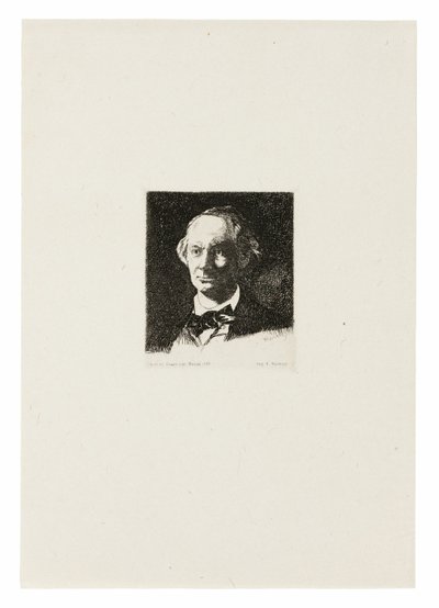 Charles Baudelaire, Full Face III by Édouard Manet