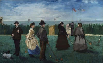 The Croquet Game in Boulogne by Édouard Manet