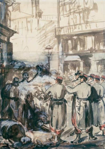 The Barricade by Édouard Manet
