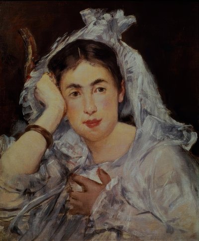 Marguerite de Conflans with Hood by Édouard Manet