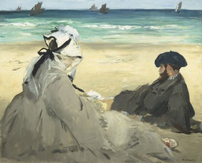 On the Beach by Édouard Manet