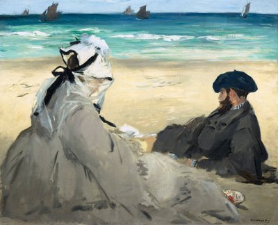 On the Beach by Édouard Manet