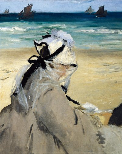 On the Beach (detail) by Édouard Manet