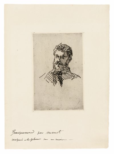 Portrait of Félix Bracquemond by Édouard Manet