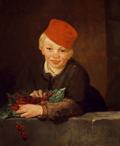 The Boy with the Cherries by Édouard Manet