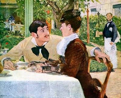 The Garden of Pere Lathuille by Édouard Manet