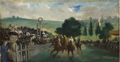 The Races at Longchamp by Édouard Manet