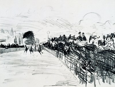 The Races, c.1865-72 by Édouard Manet