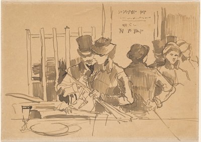 The Railway Restaurant by Édouard Manet