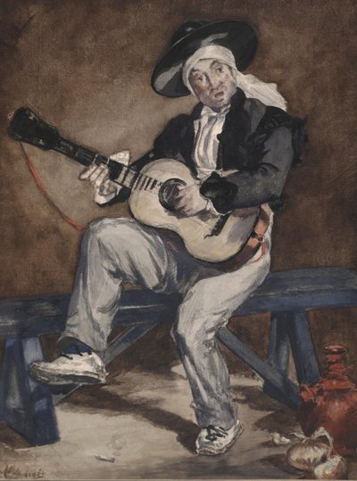 The Spanish Singer by Édouard Manet