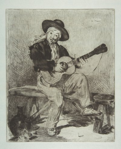 The Spanish Singer by Édouard Manet