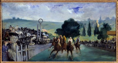 The Races at Longchamp by Édouard Manet