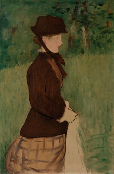 Young Woman in a Garden by Édouard Manet