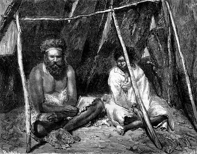 Australian aborigines by Edouard Riou