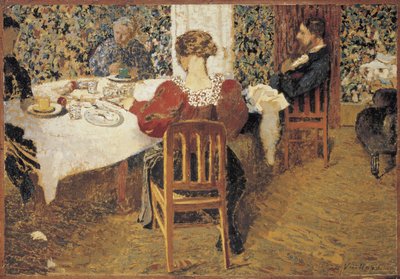A Table Le Dejeuner by Edouard Vuillard