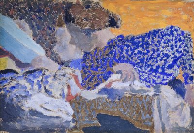 Two Workers in the Sewing Workshop by Edouard Vuillard