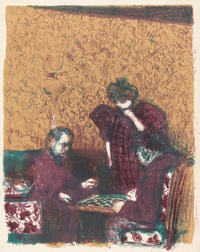 Game of Checkers by Edouard Vuillard