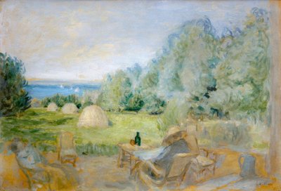 The Haystacks in the Garden of Étincelles at Criqueboeuf by Edouard Vuillard