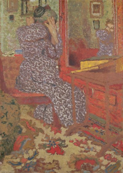 Madame Vuillard Arranging Her Hair, 1900 by Edouard Vuillard