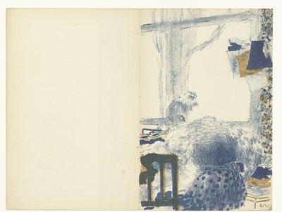 Seamstress Sitting by Window in Interior by Edouard Vuillard