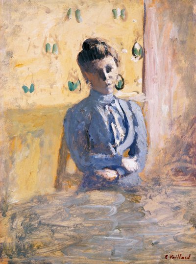 Seated Woman in Blue by Edouard Vuillard