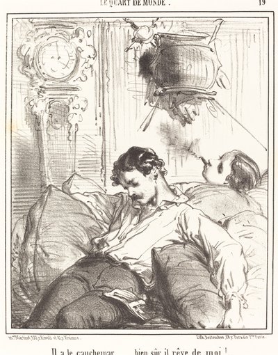 He Has a Nightmare... by Edouard de Beaumont